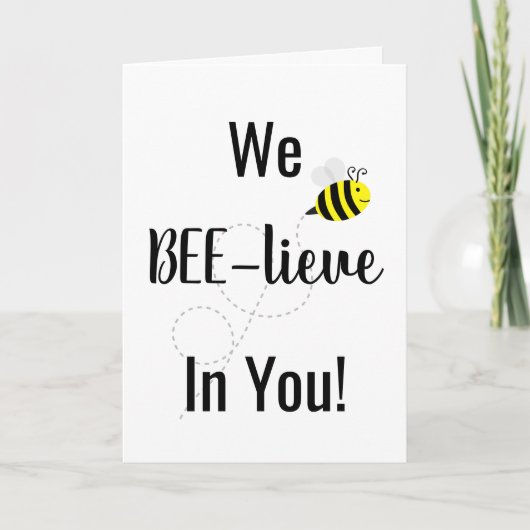 "Wir leben in dir" Happy Bees Card Karte (Vorderseite)