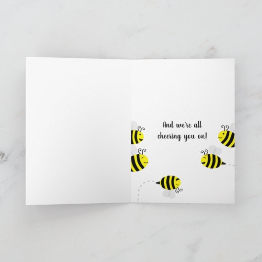 "Wir leben in dir" Happy Bees Card Karte (Innenseite)