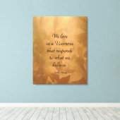 Wir leben in einem Unicode - Kupfer Leinwanddruck (Insitu (Holzboden))