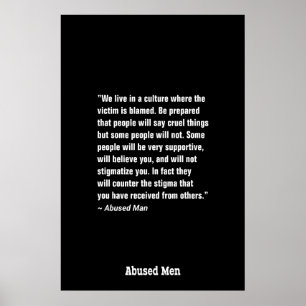 Wir leben in einer Kultur, in der das Opfer ... Poster