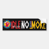 Wir leben Native=WE SIND UNTÄTIG NICHT MEHR Autoaufkleber (Vorne)