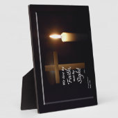 Wir leben von Faith Bible Verse Plaque Fotoplatte (Seite)