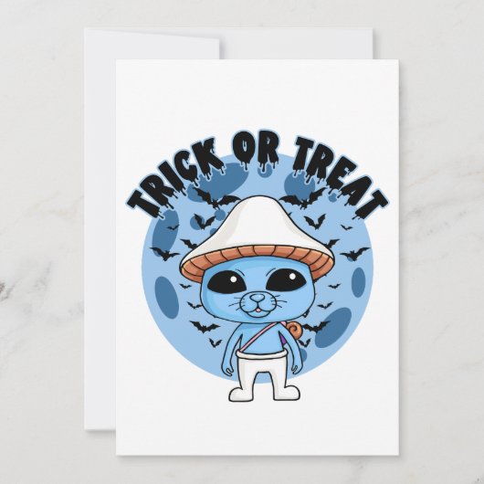 Wir leben wir Liebe, wir wollen Blue Cat Tiktok Me Einladung (Vorderseite)