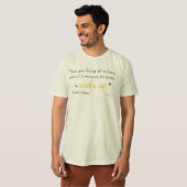 "Wir leben zu einer Zeit, in der.." ~Rudolph Stein T-Shirt (Vorne ganz)