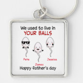 Wir lebten früher in Ihren Bälle 3 Kinder Schlüsselanhänger (Vorne)