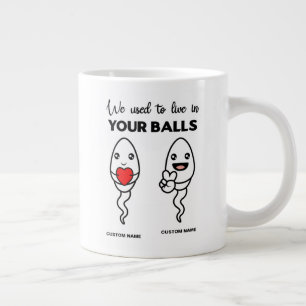Wir lebten früher in Ihren Ballen, Individuelle N Jumbo-Tasse