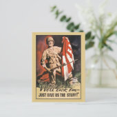 Wir lecken ihnen die Propaganda des 2. amerikanisc Postkarte (Stehend Vorderseite)