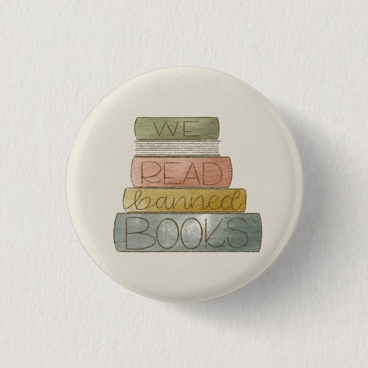 Wir lesen verbotene Bücher Button (Vorderseite)