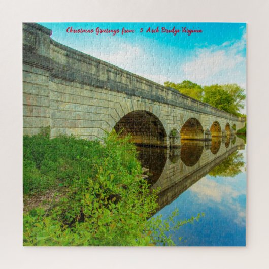 Wir Liebe 5 Arch Bridge Virginia Puzzle (Vertikal)