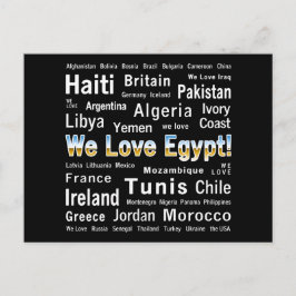 Wir Liebe Ägypten Postkarte