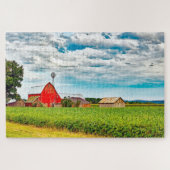 Wir Liebe alter Scheunen in Wisconsin. Puzzle (Horizontal)