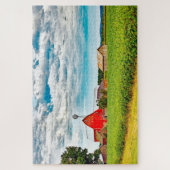 Wir Liebe alter Scheunen in Wisconsin. Puzzle (Vertikal)