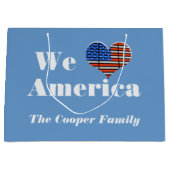 Wir Liebe Amerika Große Geschenktüte (Vorderseite)