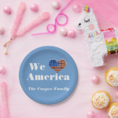 Wir Liebe Amerika Pappteller (Party)
