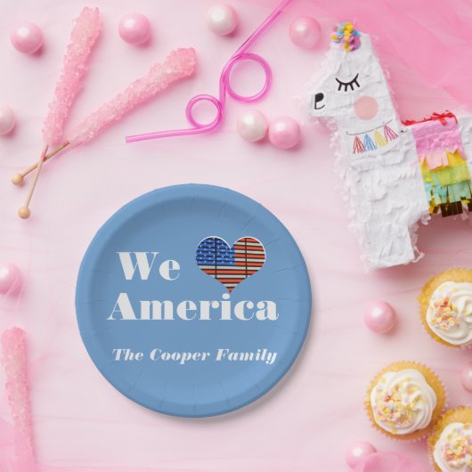 Wir Liebe Amerika Pappteller (Party)