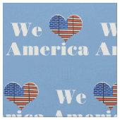 Wir Liebe Amerika Stoff (Nahaufnahme)