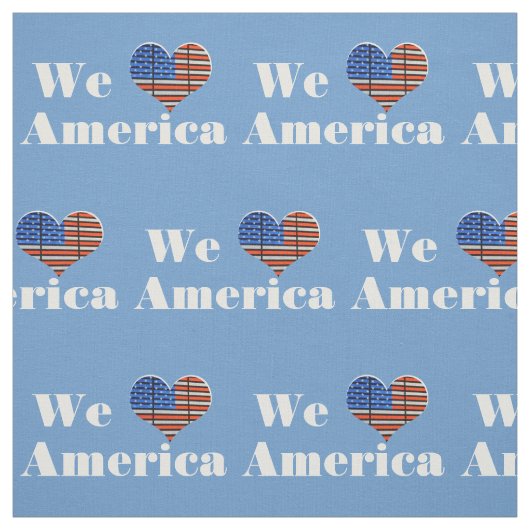 Wir Liebe Amerika Stoff (Muster)