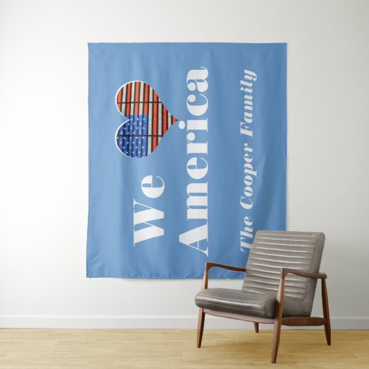 Wir Liebe Amerika Wandteppich (Beispiel)