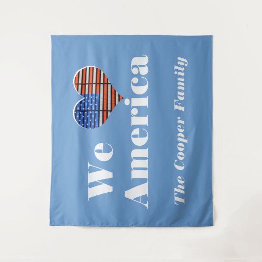 Wir Liebe Amerika Wandteppich (Vorderseite)