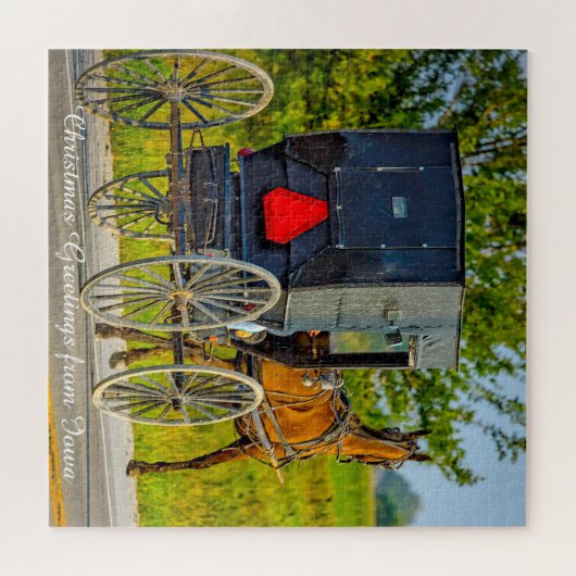 Wir Liebe Amish Carraiges in Iowa. Jigsaw Puzzle (Horizontal)