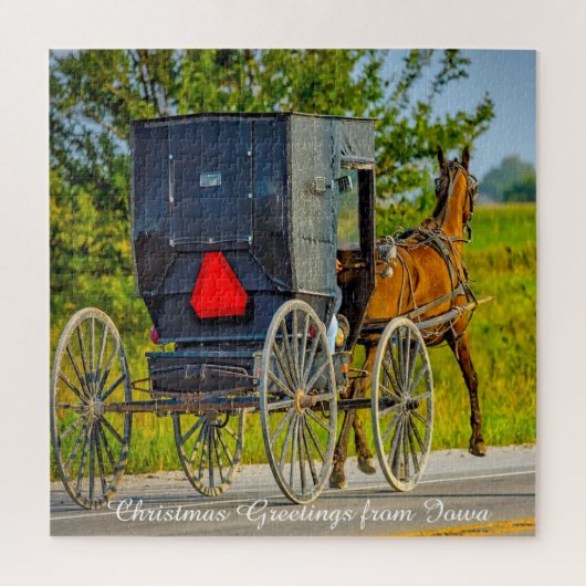 Wir Liebe Amish Carraiges in Iowa. Jigsaw Puzzle (Vertikal)