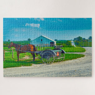 Wir Liebe Amish Carraiges in Iowa. Puzzle