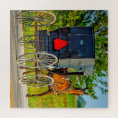 Wir Liebe Amish Carraiges in Iowa. Puzzle (Horizontal)