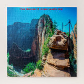 Wir Liebe Angels Landing Utah Jigsaw Puzzle (Vertikal)