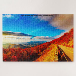 Wir Liebe Blue Ridge Mountains Virginia. Jigsaw Pu Puzzle