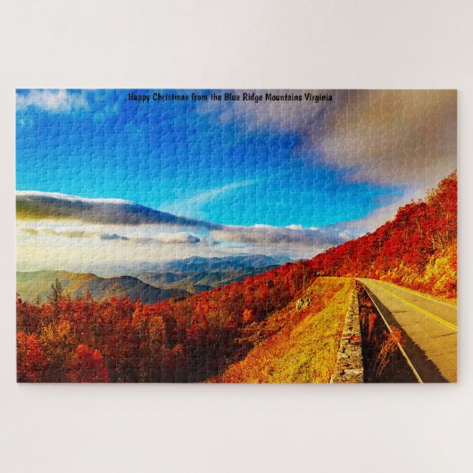Wir Liebe Blue Ridge Mountains Virginia. Jigsaw Pu Puzzle (Horizontal)