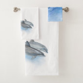 Wir LIEBE Bottlenose-Delphine! Badhandtuch Set (Insitu)