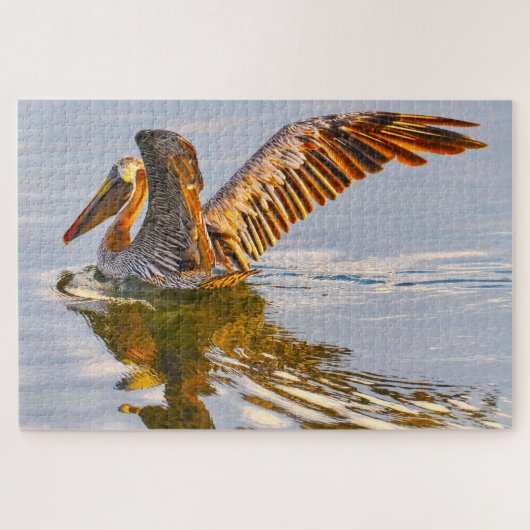 Wir Liebe Brown Pelicans Florida Puzzle (Horizontal)