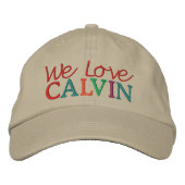 Wir Liebe CALVIN Racing Cap Bestickte Kappe (Vorderseite)