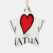 wir Liebe chatham Keramik Ornament (Rechts)