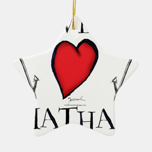 wir Liebe chatham Keramik Ornament (Vorne)
