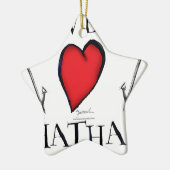 wir Liebe chatham Keramik Ornament (Links)