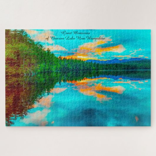 Wir Liebe Chocura Lake New Hampshire Jigsaw Puzzle (Horizontal)