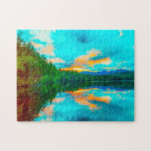 Wir Liebe Chocura Lake New Hampshire Puzzle (Horizontal)