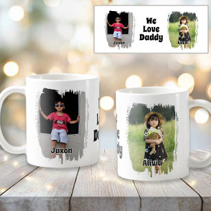 Wir Liebe Daddy völlig anpassbar zwei Foto Kaffeetasse
