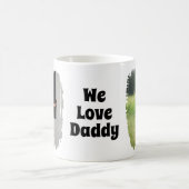 Wir Liebe Daddy völlig anpassbar zwei Foto Kaffeetasse (Mittel)