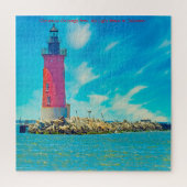 Wir Liebe das Light House Delaware Jigsaw Puzzle (Vertikal)