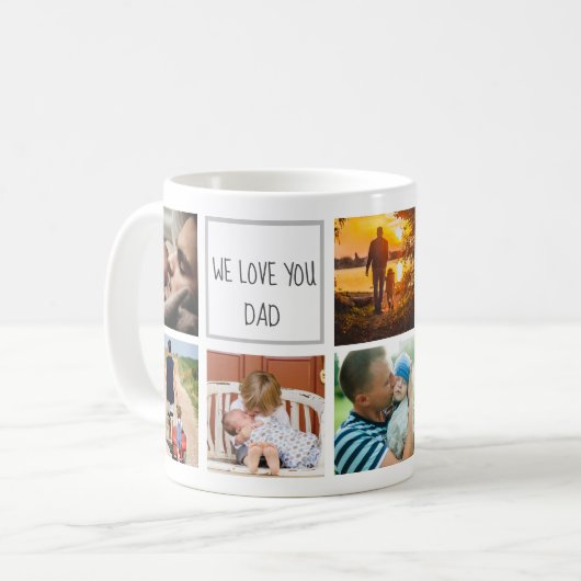 Wir Liebe, dass ihr Erinnerungen der Familie Foto Kaffeetasse (Vorderseite Links)