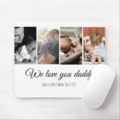 Wir Liebe, dass ihr Papa mit weißem Foto in der Gr Mousepad (Mit Mouse)