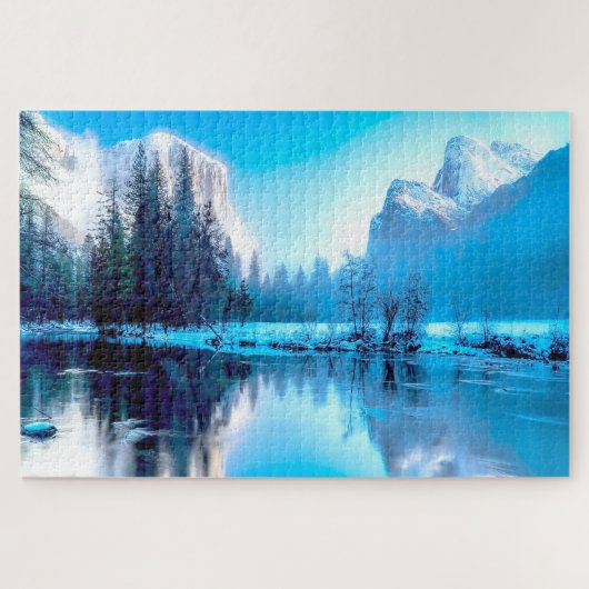 Wir Liebe den Winter in Yellowstone. Puzzle (Horizontal)