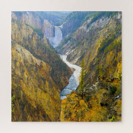 Wir Liebe den Yellowstone River Wyoming. Puzzle (Vertikal)