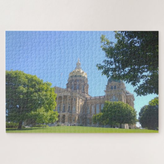 Wir Liebe der Staat Hauptstadt in Iowa. Puzzle (Horizontal)