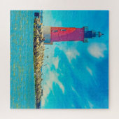 Wir Liebe des Light House Delaware Puzzle (Horizontal)