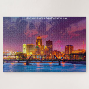 Wir Liebe Des Moines Iowa. Jigsaw Puzzle