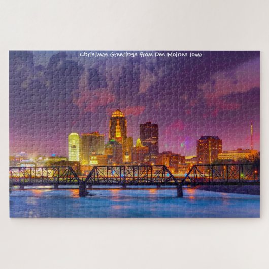Wir Liebe Des Moines Iowa. Jigsaw Puzzle (Horizontal)