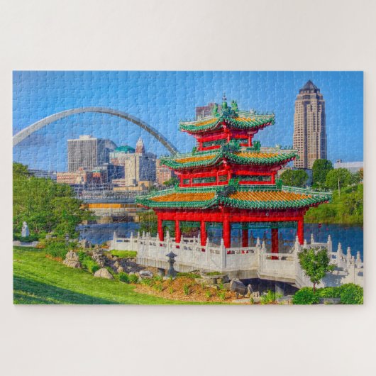 Wir Liebe Des Moines Iowa. Puzzle (Horizontal)
